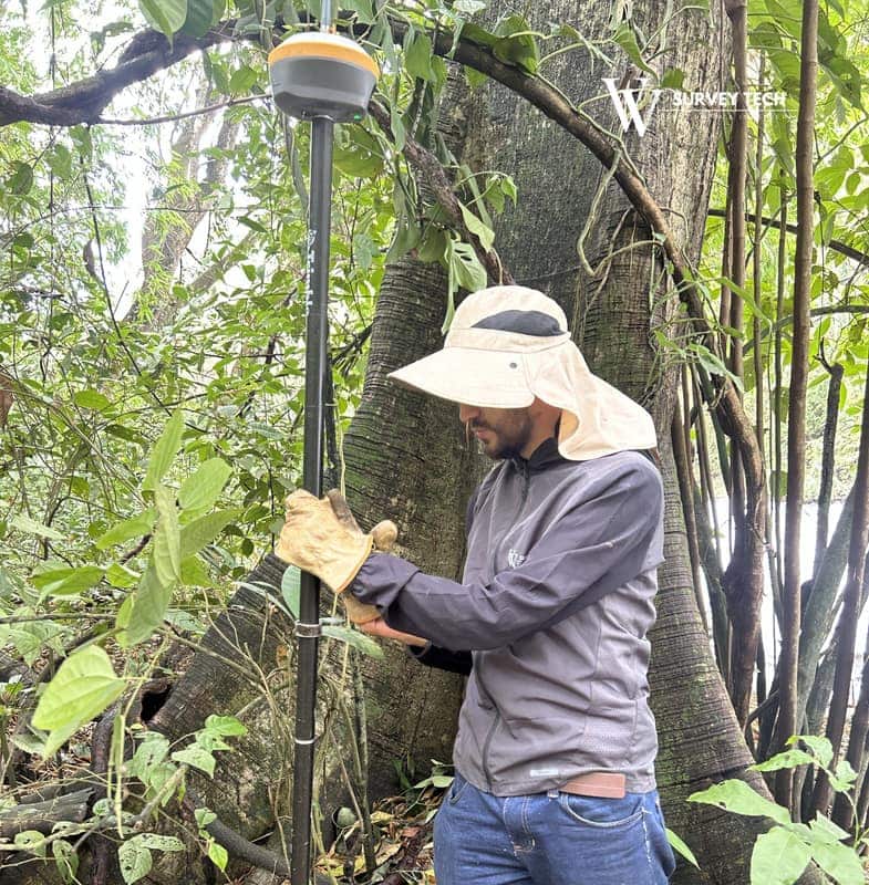 GNSS RTK: medición con rover bajo cobertura de bosque